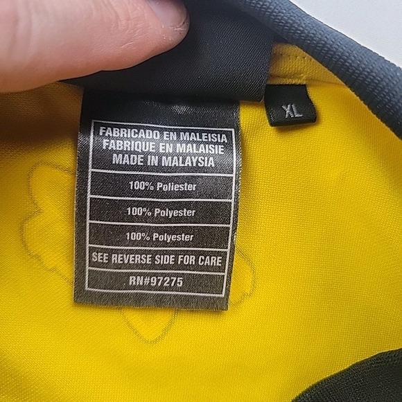 Fox Racing Vintage 90's Y2K Yellow Racing Jersey Men's XL - Picture 6 of 11